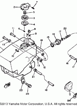 FUEL TANK BR250F - G