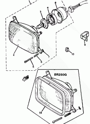 HEADLIGHT BR250F - G