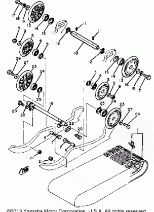 TRACK SUSPENSION 1 BR250F - G