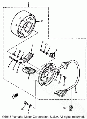 C - D - I - MAGNETO BR250F - G