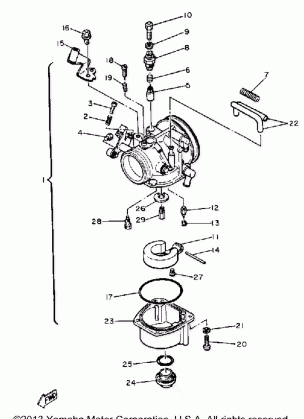 CARBURETOR SR540D-E-F