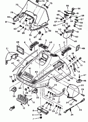 SHROUD - WINDSHIELD SR540D