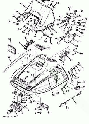 SHROUD - WINDSHIELD SS440F