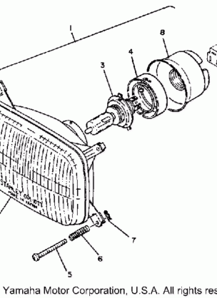 HEADLIGHT ET250C - D - E