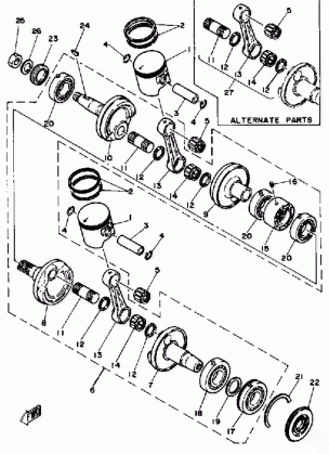 CRANKSHAFT - PISTON EC540C