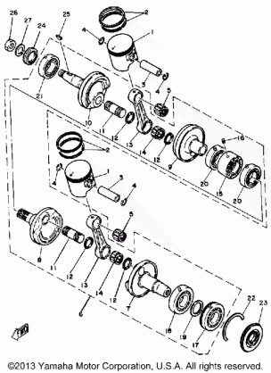 CRANKSHAFT - PISTON EC540D