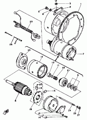 STARTING MOTOR EC540D