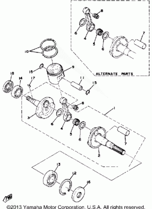 CRANKSHAFT - PISTON ET250C