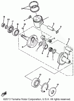 CRANKSHAFT - PISTON ET250D\E