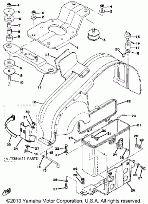 ENGINE BRACKET - DRIVE GUARD