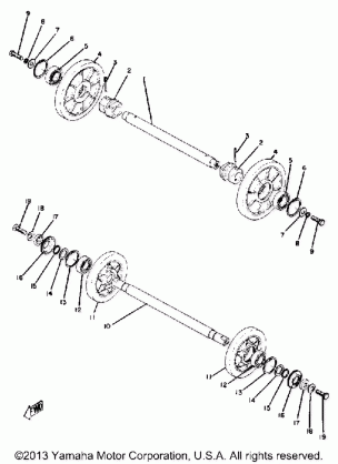 REAR AXLE - WHEEL