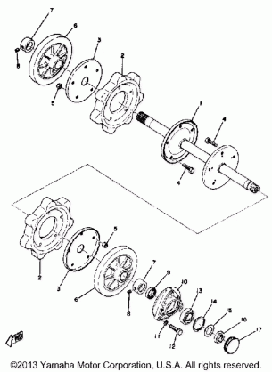 FRONT AXLE GPX338F - GPX433F