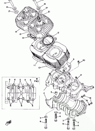 CRANKCASE - CYLINDER