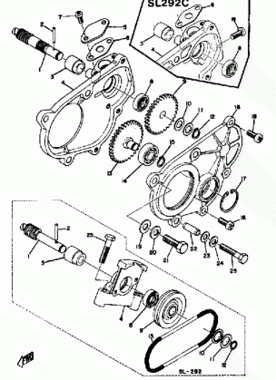 PUMP GEAR UNIT SL292 - B - C