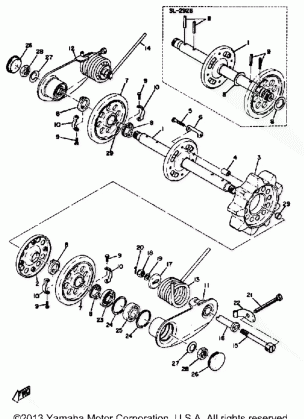 REAR AXLE SL292 - B