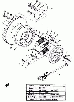 FLYWHEEL MAGNETO SL292C