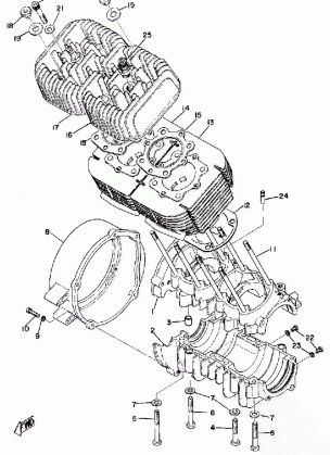 CRANKCASE - CYLINDER - CYLINDER HEAD