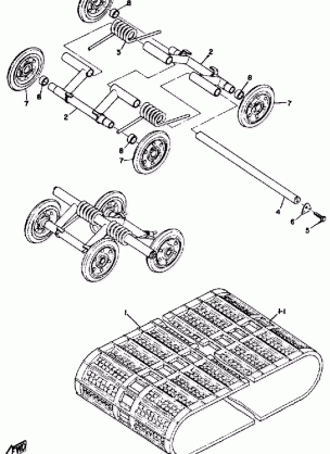 TRACK AND SUSPENSION WHEEL