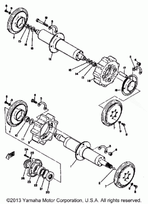 FRONT AXLE & REAR AXLE