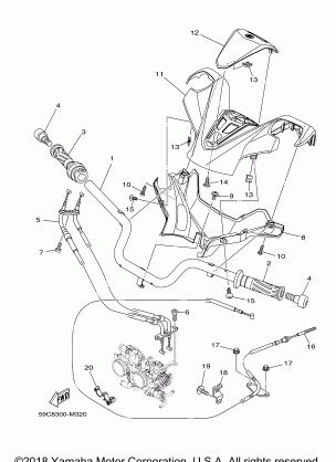 STEERING HANDLE CABLE