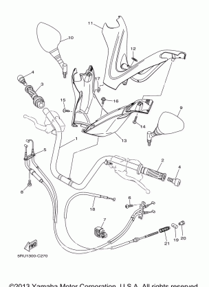 STEERING HANDLE CABLE