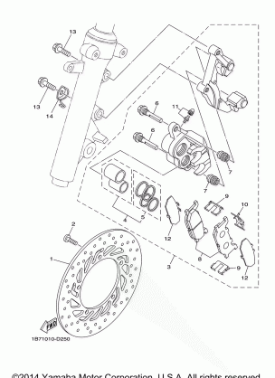 FRONT BRAKE CALIPER