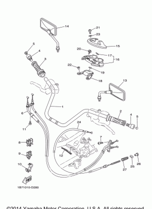 STEERING HANDLE CABLE