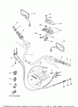 STEERING HANDLE CABLE