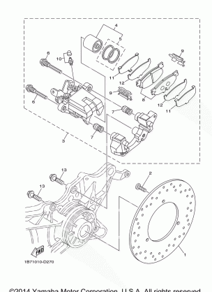 REAR BRAKE CALIPER