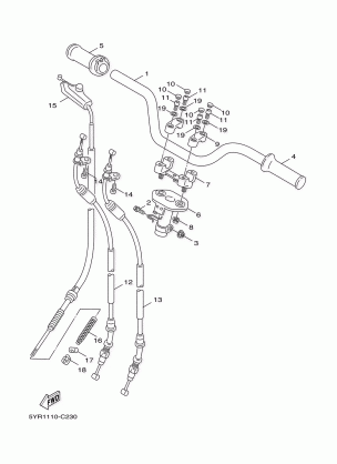 STEERING HANDLE CABLE