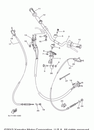 STEERING HANDLE CABLE