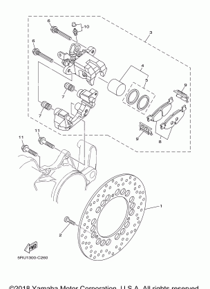 REAR BRAKE CALIPER