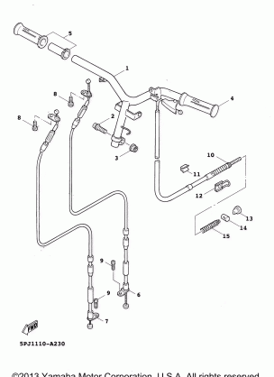 STEERING HANDLE CABLE