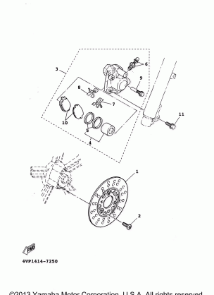 FRONT BRAKE CALIPER