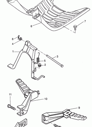 STAND FOOTREST