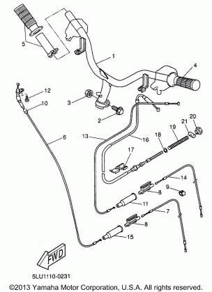 STEERING HANDLE CABLE