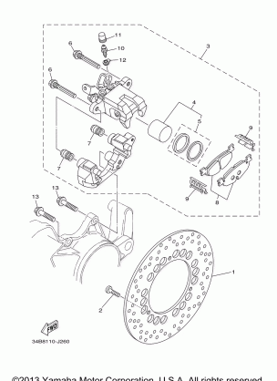 REAR BRAKE CALIPER