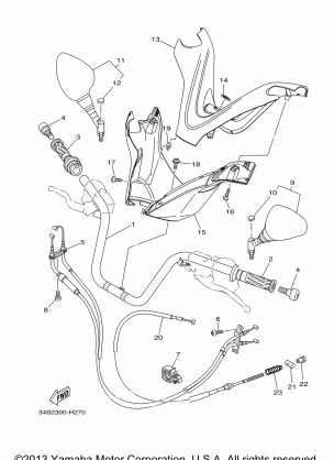 STEERING HANDLE CABLE