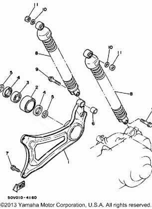 SWING ARM REAR SHOCKS