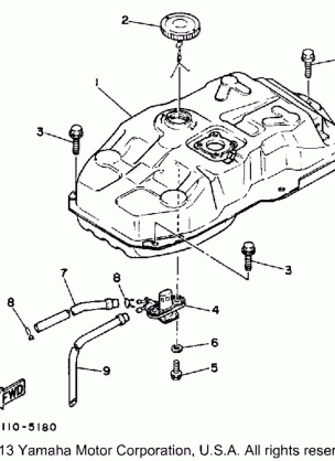 FUEL TANK XC125ZS ZT