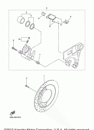 REAR BRAKE CALIPER