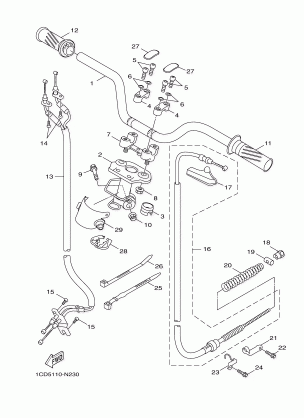 STEERING HANDLE CABLE