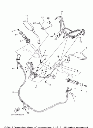 STEERING HANDLE CABLE