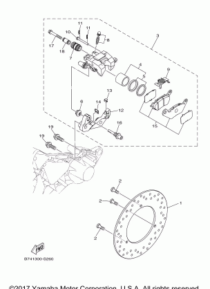 REAR BRAKE CALIPER