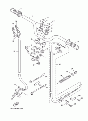 STEERING HANDLE CABLE