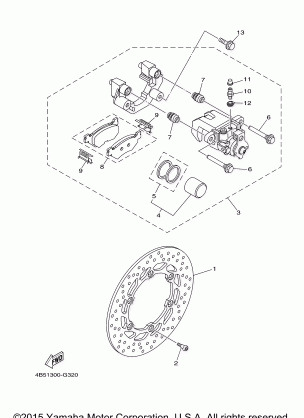 REAR BRAKE CALIPER