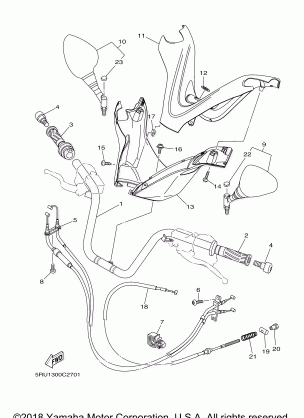 STEERING HANDLE CABLE