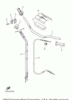 STEERING HANDLE CABLE