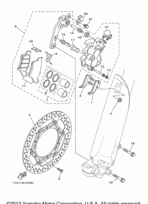 FRONT BRAKE CALIPER