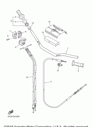 STEERING HANDLE CABLE